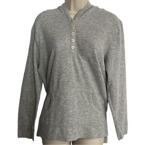 Esprit Women's Soft Gray Long Sleeve Sweater Pullover Hoodie Large
